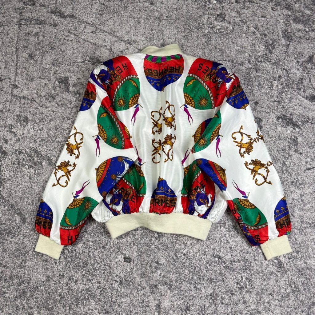 VTG Baroque Silk Bomber Jacket