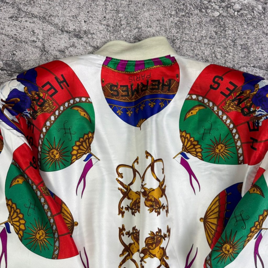 VTG Baroque Silk Bomber Jacket