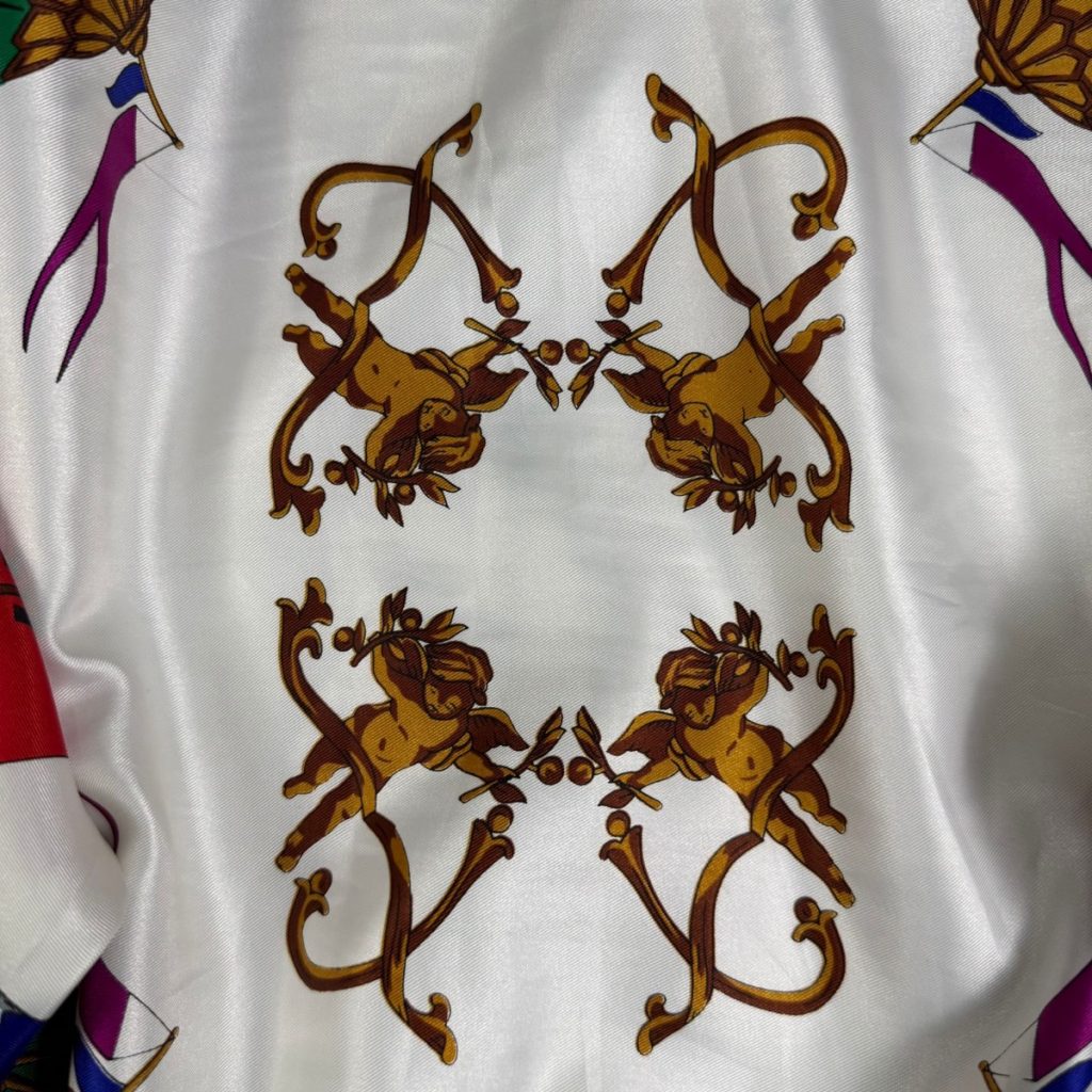 VTG Baroque Silk Bomber Jacket