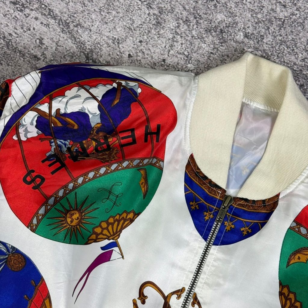VTG Baroque Silk Bomber Jacket