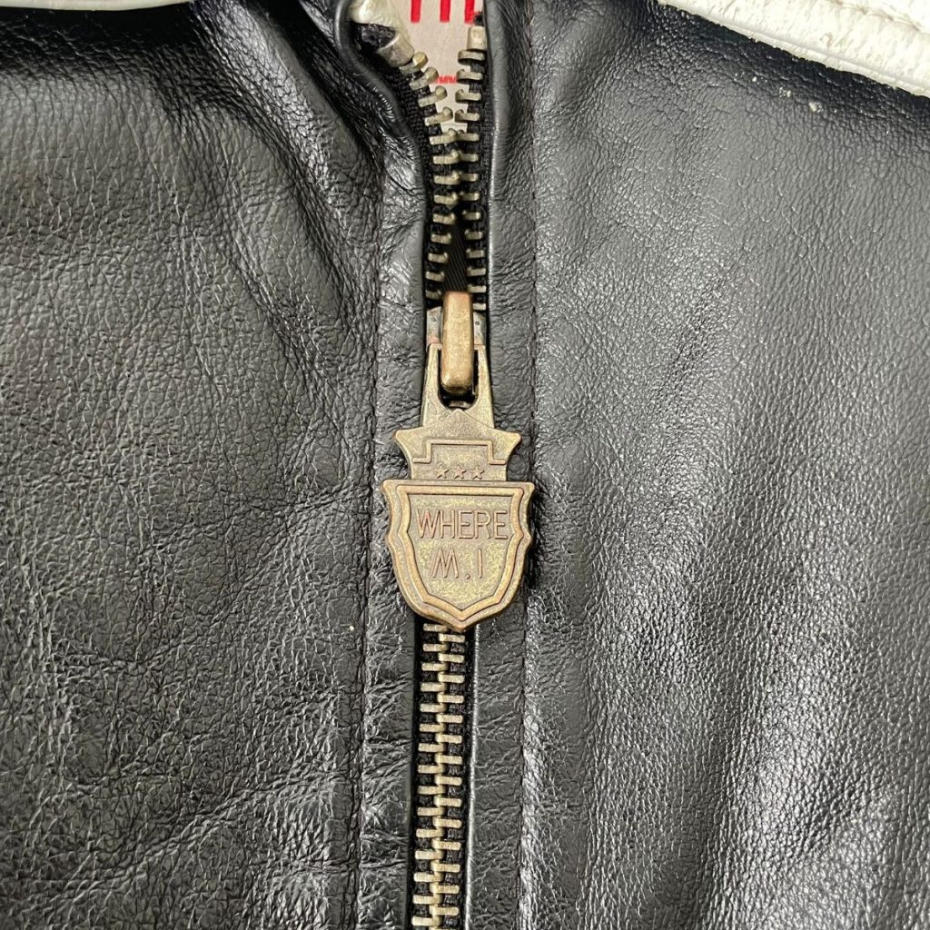 90s Michael Hoban Leather American Flag Jacket