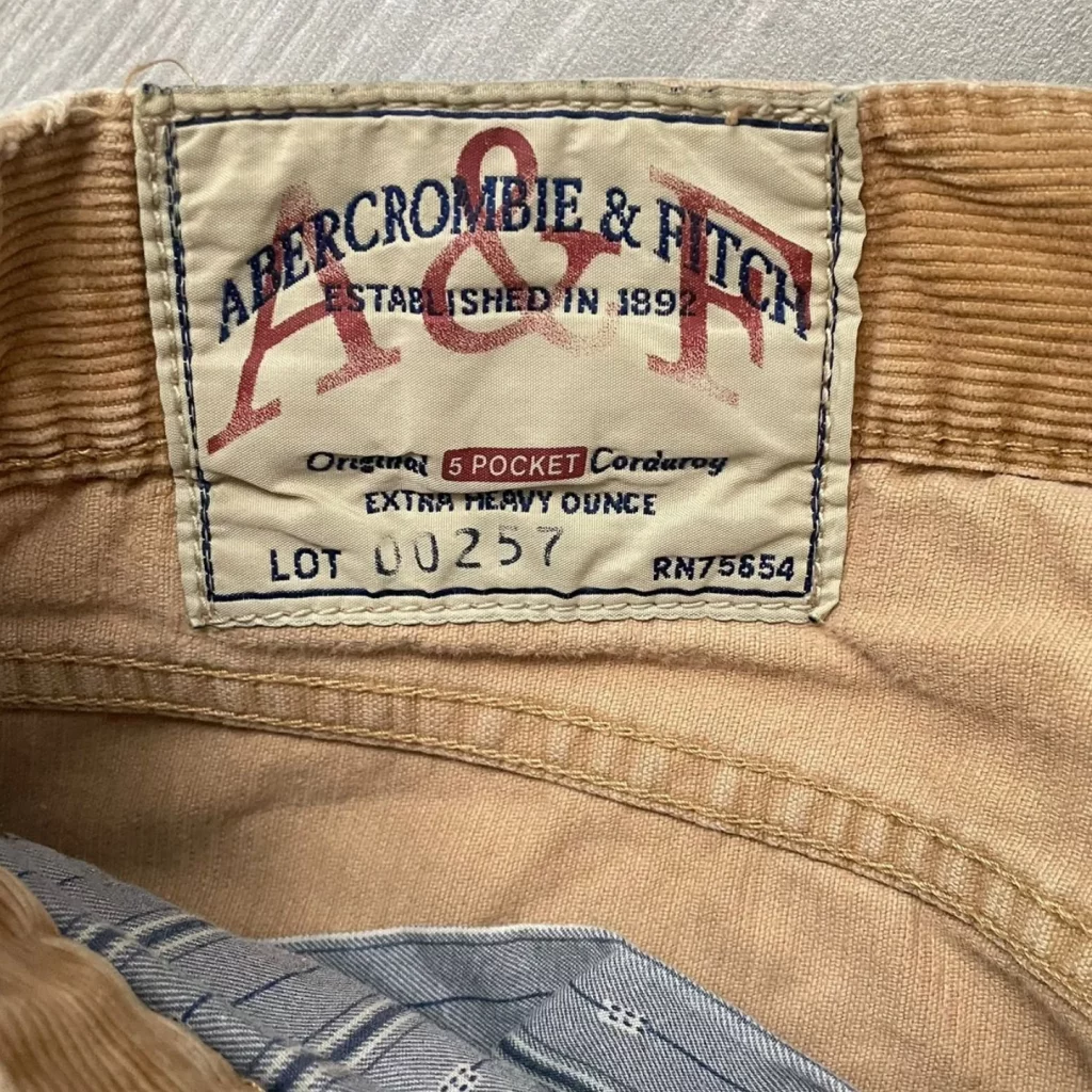 Flared Abercrombie and Fitch Corduroy Pants