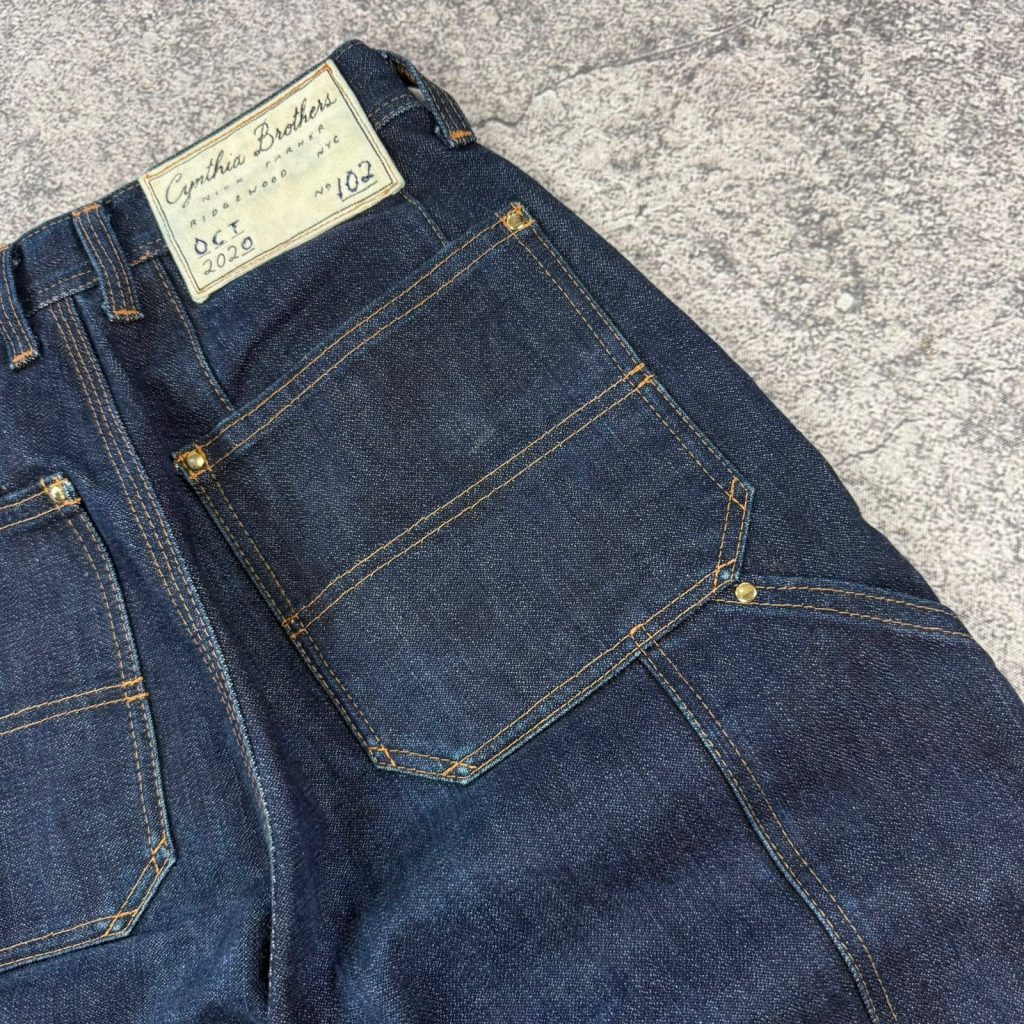 Cynthia Brothers Raw Denim Double Knee