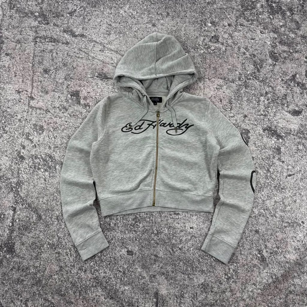 Ed Hardy Crop Hoodie